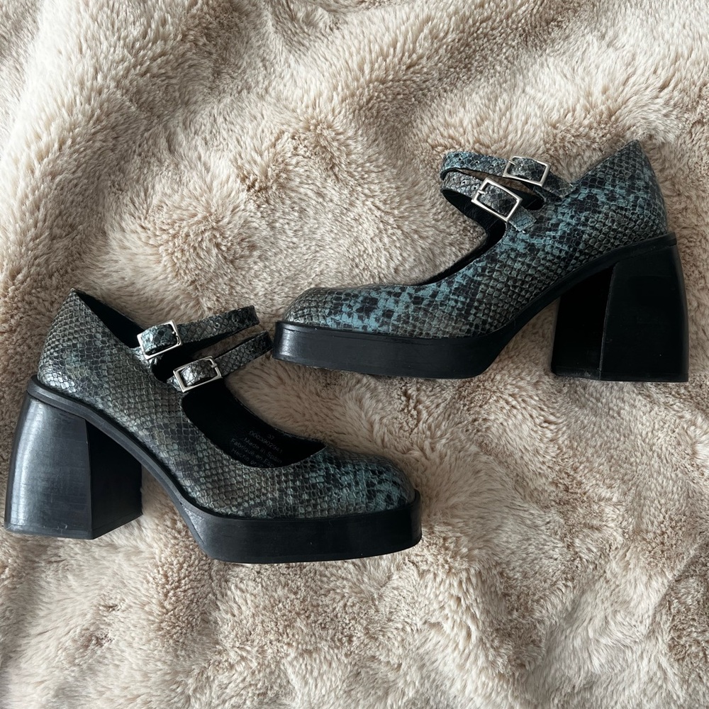 Free People Ruby Platform Mary Jane Shoes 7 37
